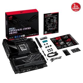 Asus ROG Maximus Z890 HERO 8800 MHz 4xDDR5 6x M.2 HDMI 2xThunderbolt Intel Core Ultra CPU Seri 2 LGA1851 Soket Anakart