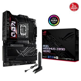 Asus ROG Maximus Z890 HERO 8800 MHz 4xDDR5 6x M.2 HDMI 2xThunderbolt Intel Core Ultra CPU Seri 2 LGA1851 Soket Anakart
