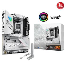 Asus Rog Strix B850-A 4xDDR5 4x M2 HDMI DP 2xType-C Wi-Fi 7 Bluetooth v5.4 AM5 Soket Gaming Anakart