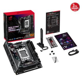 Asus Rog Strix B850-I Gaming Wi-Fi AMD B850 AM5 DDR5 6400 DP HDMI 3xM2 USB3.2 Wi-Fi 6E BT ARGB 2.5G LAN Mini ITX Anakart