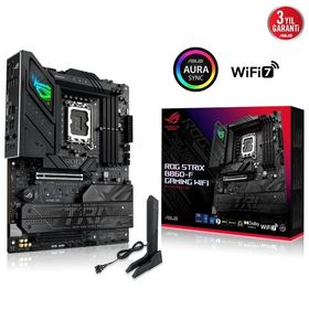 Asus ROG Strix B860-F Gaming 4xDDR5 4xM.2 HDMI DP Intel Core Ultra CPU Seri 2 LGA1851 Soket Gaming Anakart