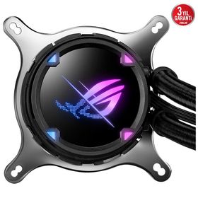 Asus Rog Strix Lc Ii 240 Argb White Edition Aura Sync Rgb 120 Mm Adreslenebilir Fan Sivi Cpu Soğutucusu