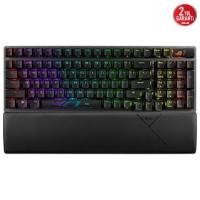 Asus Rog Strix Scope II 96 NX Snow Switch RGB Kablosuz Hotswap İngilizce Siyah Mekanik Gaming Klavye