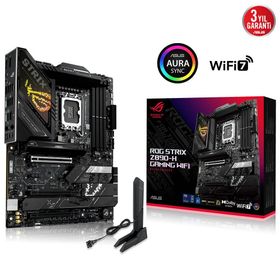 Asus Rog Strix Z890-H Gaming Wi-Fi DDR5 PCIe 5.0 USB 20 Gbps Type-C 1xDP 1xHDMI AEMP III Wi-Fi 7 BT v5.4 ATX Anakart