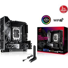 Asus ROG Strix Z890-I Gaming 2xDDR5 2xM.2 HDMI 2xThunderbolt Mini ITX Intel Core Ultra CPU Seri 2 LGA1851 Soket Anakart