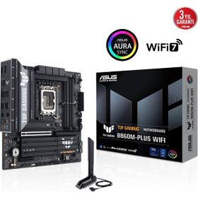 Asus TUF B860M-PLUS Wi-Fi 4xDDR5 3xM.2 HDMI DP Wi-Fi 7 Bluetooth v5.4 Intel Core Ultra CPU Seri 2 LGA1851 Soket Gaming Anakart