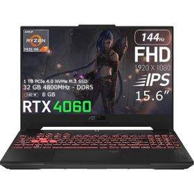 Asus TUF Gaming A15 FA507NOR-LP110 Ryzen 7 7435HS 32GB RAM 1TB SSD RTX 4060 Windows 11 Pro 15.6 inç Oyun Bilgisayarı