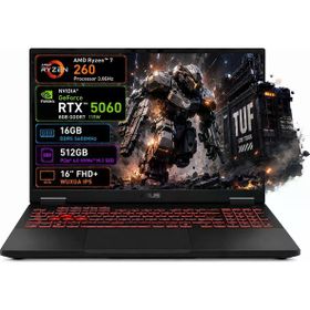 Asus TUF Gaming A16 FA608UMI-TU166 Ryzen 7 260 16GB RAM 512GB SSD RTX 5060 FreeDOS 16 inç Gaming Laptop