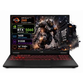 Asus TUF Gaming A16 FA608UMI-TU166 Ryzen 7 260 16GB RAM 512GB SSD RTX 5060 FreeDOS 16 inç Gaming Laptop