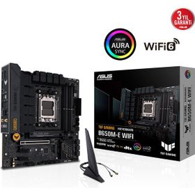 Asus TUF Gaming B650M-E WIFI 4xDDR5 2x M.2 HDMI DP Type-C Wi-Fi 6 Bluetooth v5.2 AM5 Soket Gaming Anakart