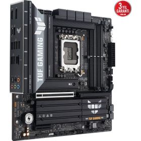 Asus TUF Gaming B860M Plus Intel 1851P DDR5 8800 HDMI DP 3xM2 USB3.2 MATX Aura RGB 2.5 Gbit LAN Ready for AI Anakart