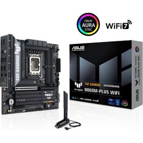 Asus TUF Gaming B860M Plus Intel 1851P DDR5 8800 HDMI DP 3xM2 USB3.2 MATX Aura RGB 2.5 Gbit LAN Ready for AI Anakart