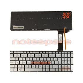 Asus Vivobook N552VX-FJ408T N552VX-FW131T Notebook Işıklı TR Gri Uyumlu Klavye