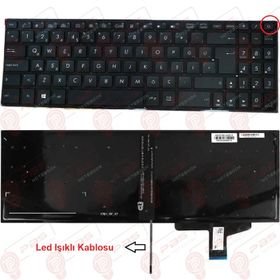 Asus Vivobook N580vd, N580gd, N580vn, M580 Notebook Klavye (ışıklı Tr)