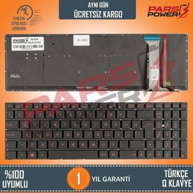 Asus VivoBook N752VX-GC128T N752VX-GC212T Işıklı Siyah Uyumlu Notebook Klavye