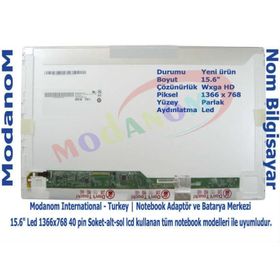 Asus X501 15.6 İnç Uyumlu Notebook Lcd Ekran