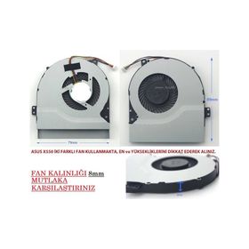 Asus X550 X450 Uyumlu Laptop İşlemci Fan