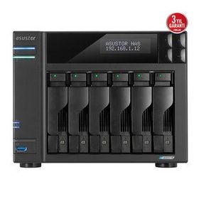 Asustor AS6706T-8GB Celeron Qc 8 gb Ram 6 Diskli Nas Server