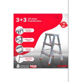 Asvera 0,70 mm 3+3 Profil Çift Çıkışlı Merdiven