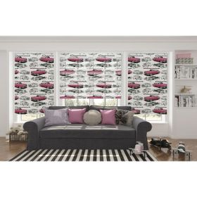 Asy Home Chevrole Dijital Baskılı Piliseli 180x200 cm Stor Perde