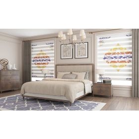 Asy Home Damask Dijital Baskılı Piliseli 250x200 cm Stor Perde