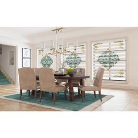 Asy Home Damask Dijital Baskılı Piliseli 250x200 cm Stor Perde