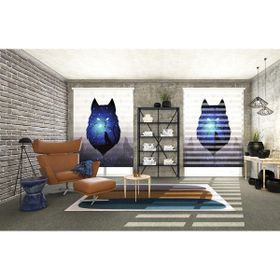 Asy Home Kurt Dijital Baskılı Piliseli 240x200 cm Stor Perde