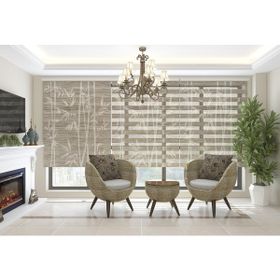 Asy Home Tropikal Dijital Baskılı Piliseli 150x200 cm Stor Perde