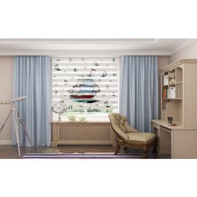 Asy Home Yelkenli Dijital Baskılı Piliseli 110x200 cm Stor Perde