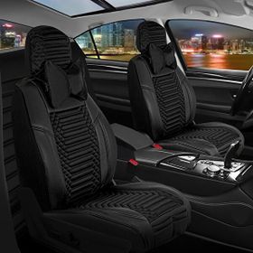 Asya Bmw 3 Serisi 328 Uyumlu Deri Oto Koltuk Kılıfı Ön/Arka 5li Set Live Seri Siyah