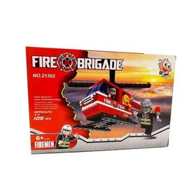 Asya Oyuncak 21302 105 Parça İtfaiye Bricks