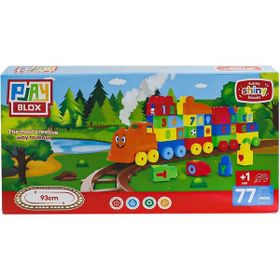 Asya Oyuncak 2397 Playblox 77 Parça Tren Seti