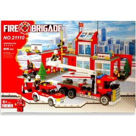 Asya Oyuncak 915 Parça İtfaiye İstasyonu Eğitici Lego Seti
