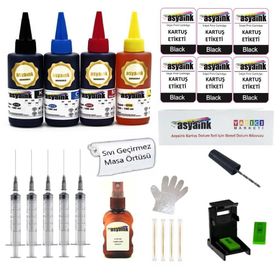 Asyaink Canon E404 E414 E464 E484 Uyumlu Kartuş Dolum Seti
