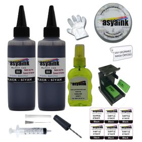 Asyaink Canon PG-46 Kartuş Uyumlu Siyah Kartuş Dolum Seti