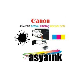 Asyaink Canon PG545 CL546 Uyumlu Kartuş Dolum Seti