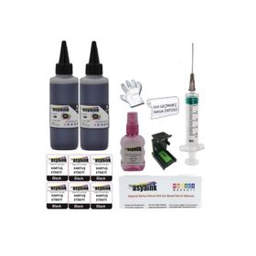 Asyaink HP 2620 4630 Uyumlu Siyah 2x100 ml Kartuş Dolum Seti