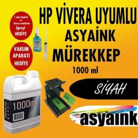 Asyaink HP 300 300XL 1000 Ml Siyah Kartuş Mürekkebi
