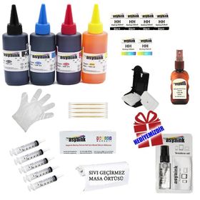 Asyaink HP 304 Kartuşu ile Uyumlu 4x100ML HP Kartuş Dolum Seti