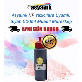 Asyaink HP 350 Uyumlu Siyah Kartuş Dolum Seti