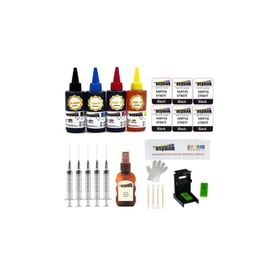 Asyaink HP 651 Uyumlu 4x100ML Kartuş Dolum Seti