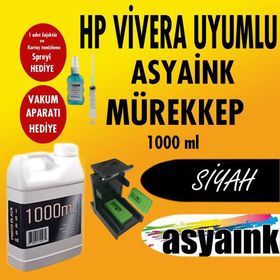 Asyaink HP 652 Uyumlu Siyah Kartuş Dolum Seti