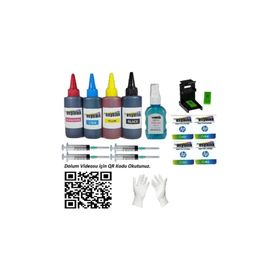 Asyaink HP Deskjet 3650 Yazıcı HP 27-HP 28 Kartuş Dolum Seti