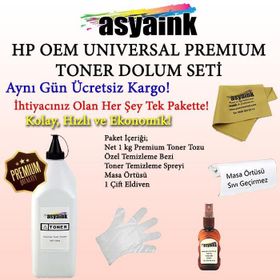 Asyaink HP LaserJet 1020 / 1022 / 1022N / 1022NW 1 kg Muadil Toner Tozu