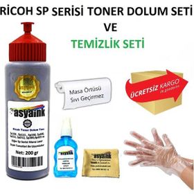 Asyaink Ricoh Sp111 Yazıcı Uyumlu 200 gr Toner Dolum Seti