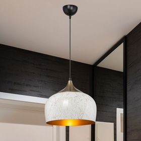 ASZ Sante Metal E27 Duy Yuvarlak Beyaz Tekli Modern Sarkıt