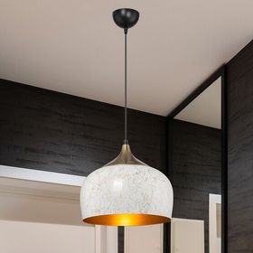 ASZ Sante Metal E27 Duy Yuvarlak Beyaz Tekli Modern Sarkıt