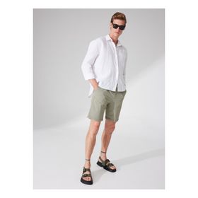 AT.P.CO 5003039534 Yeşil Erkek Normal Bel Slim Fit Bermuda Şort
