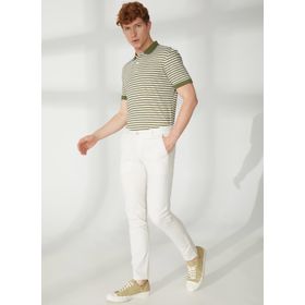AT.P.CO A261DAN78TC506/TB Beyaz Normal Bel Normal Paça Slim Fit Erkek Pantolon