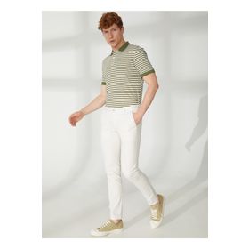 AT.P.CO A261DAN78TC506/TB Beyaz Normal Bel Normal Paça Slim Fit Erkek Pantolon